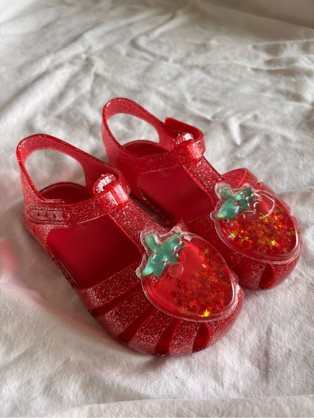 Konges Sløjd Lilo Strawberry Glitter Jelly Sandals EU 25